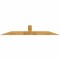Ekena Millwork Portland Rough Sawn Timber Gable Bracket, Western Red Cedar, 96"W x 16"H x 6"D x 6"F, 4/12 Pitch GBW096X16X0606POR00RWR - alternate 1